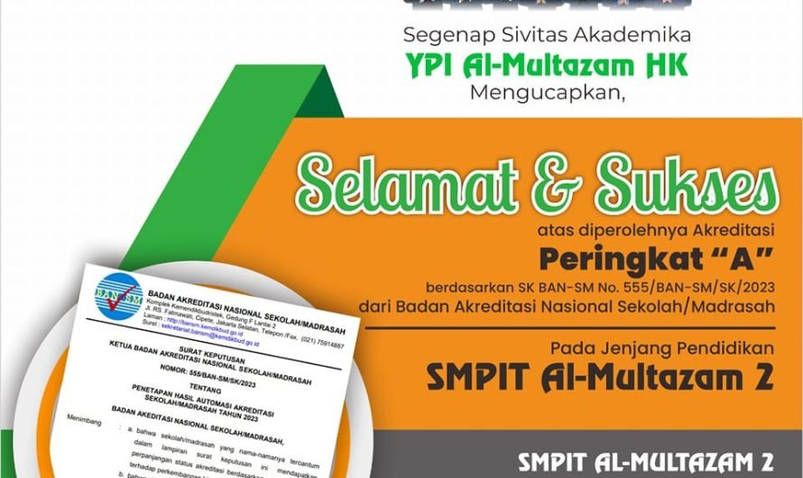 SELAMAT & SUKSES atas diperolehnya Akrediasi PERINGKAT A