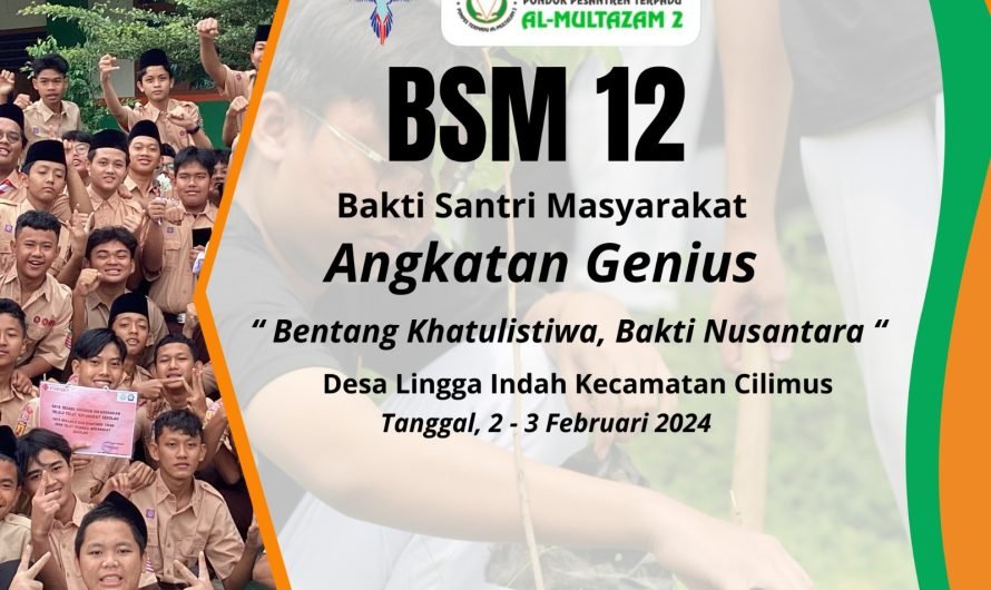 BSM menginformasikan agenda BSM 12 angkatan genius