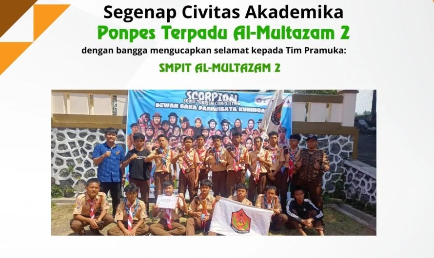 Juara II Lomba Tradisional Penggalang Putra Pada kegiatan SCORPION 5, Tahun 2024 Scout Tourism Competition