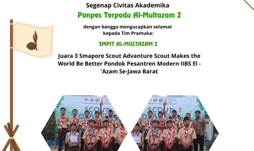 Juara III Lomba SMAPORE se-Jawa Barat dalam ajang Scout Adventure Scout Makes the World Be Better