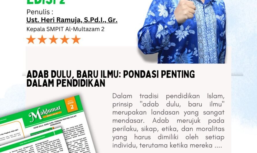 TELAH TERBIT! BULETIN JUMAT SMPIT AL-MULTAZAM 2