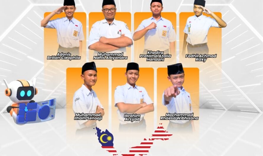 GOOD LUCK STUDENTS The delegates of SMPIT Al-Multazam 2 are ready for the upcoming International Robotics Event in Malaysia