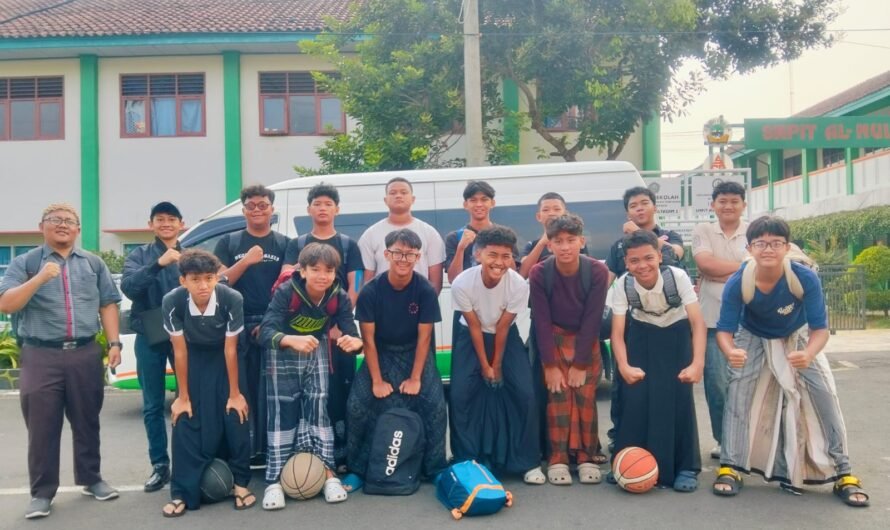 Santri SMPIT Al-Multazam 2 Ikuti Lomba Basket di GOR Ewangga, Mohon Doa dan Dukungan